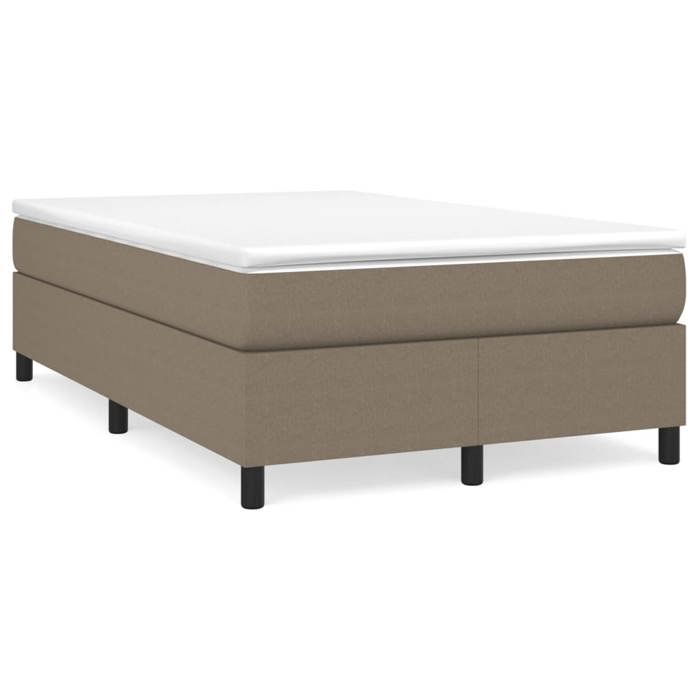 Maison Exclusive - Sommier à lattes de lit avec matelas Taupe 120x200 cm Tissu