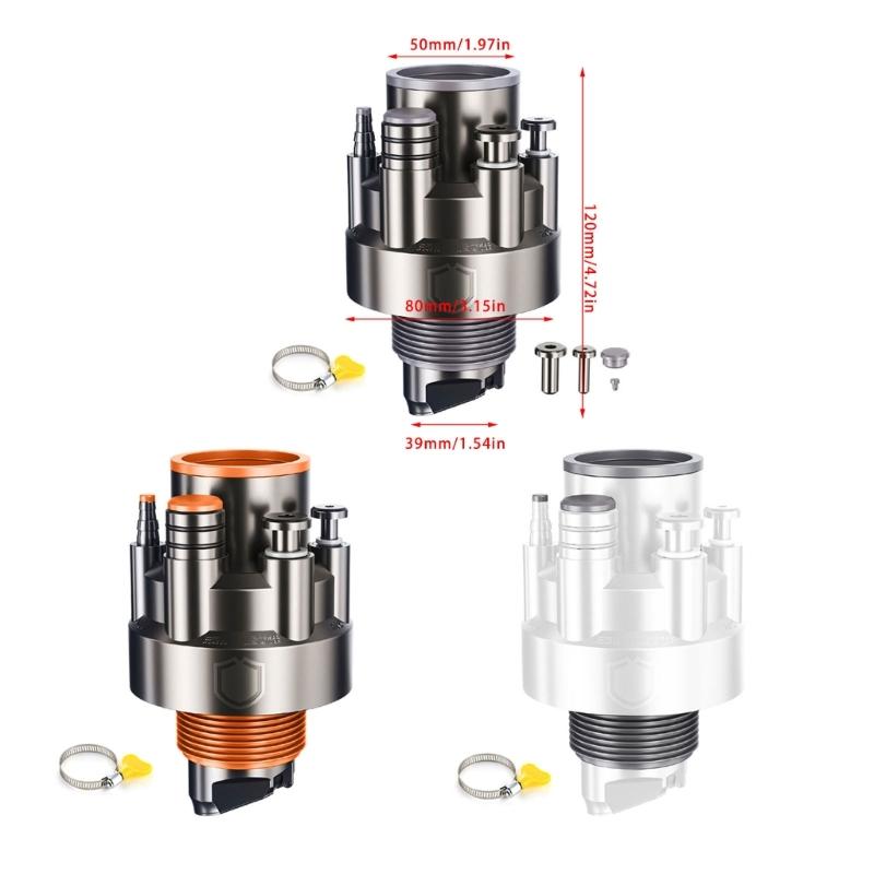Anti Odor Sink Drain Pipe Adapters Sealing Rings Kitchen Basins Sewer Branch 5 In 1 Drainages Water Pipe Joint Easy To Use