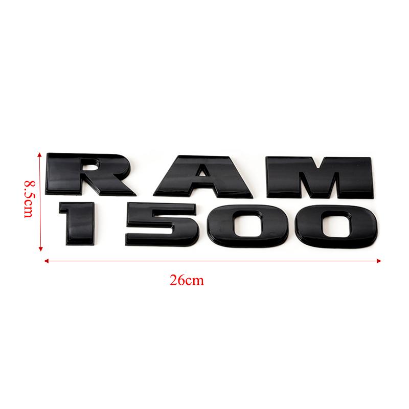For Ram 1500 2500 3500 Emblem Nameplate Badge Logo Auto Accessories Body Side Rear Trunk Ram Emblem Door Fender Decal Stickers