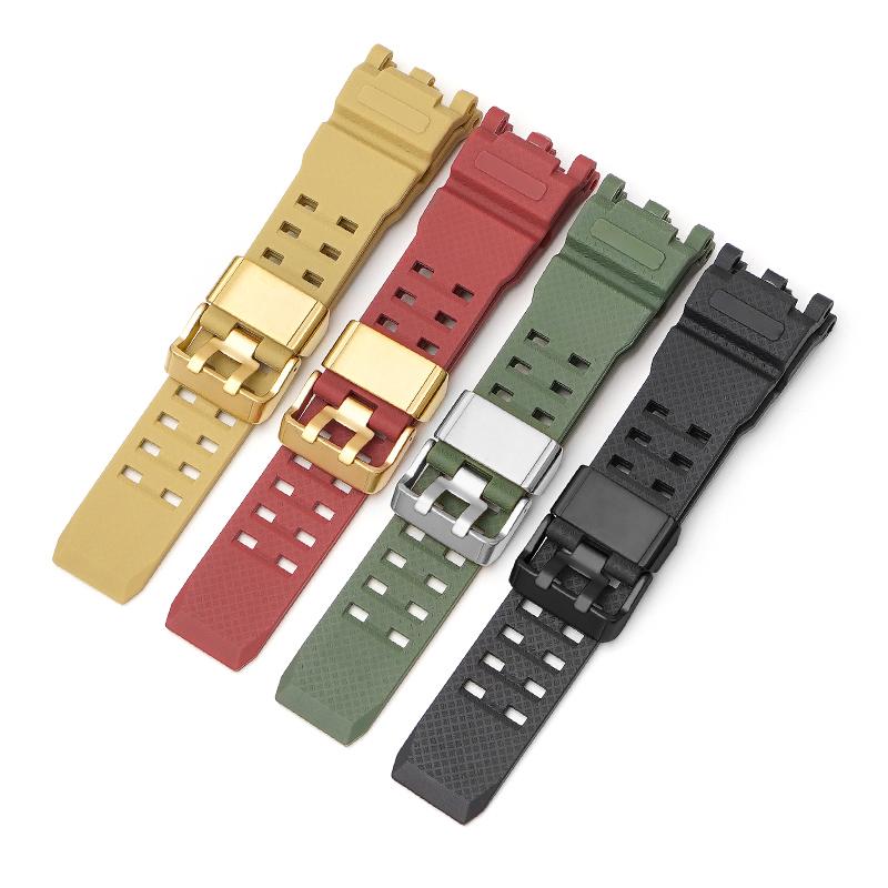 Für Casio g-shock GWG-2000 GWG2040 Ersatzband Edelstahlschließe Zubehör Band Gürtel Silikonkautschuk Uhrenarmband Armbänder