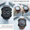 24mm High Quality Cowhide Leather Watch Strap for BR Bell Ross Watch Chain BR01 BR03 Convex New Bamboo Knot Pattern Wristband