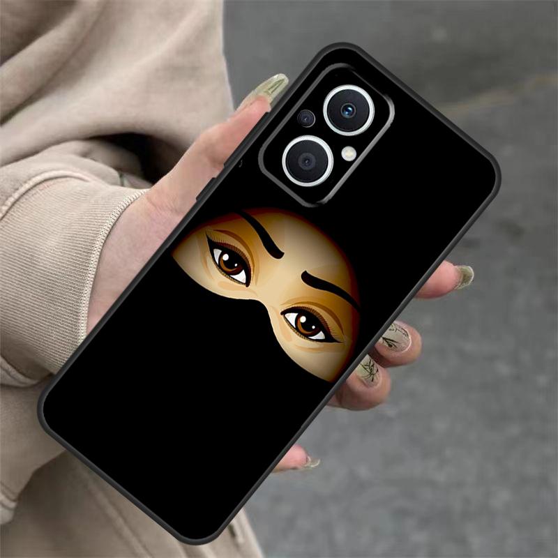 Muslim Islamic Arabic Hijab Girl Case For OPPO Reno 7 8 Lite 10 11 12 13 14 Pro 8T 12F 13F 14F OPPO Find X8 X6 X9 Pro Cover