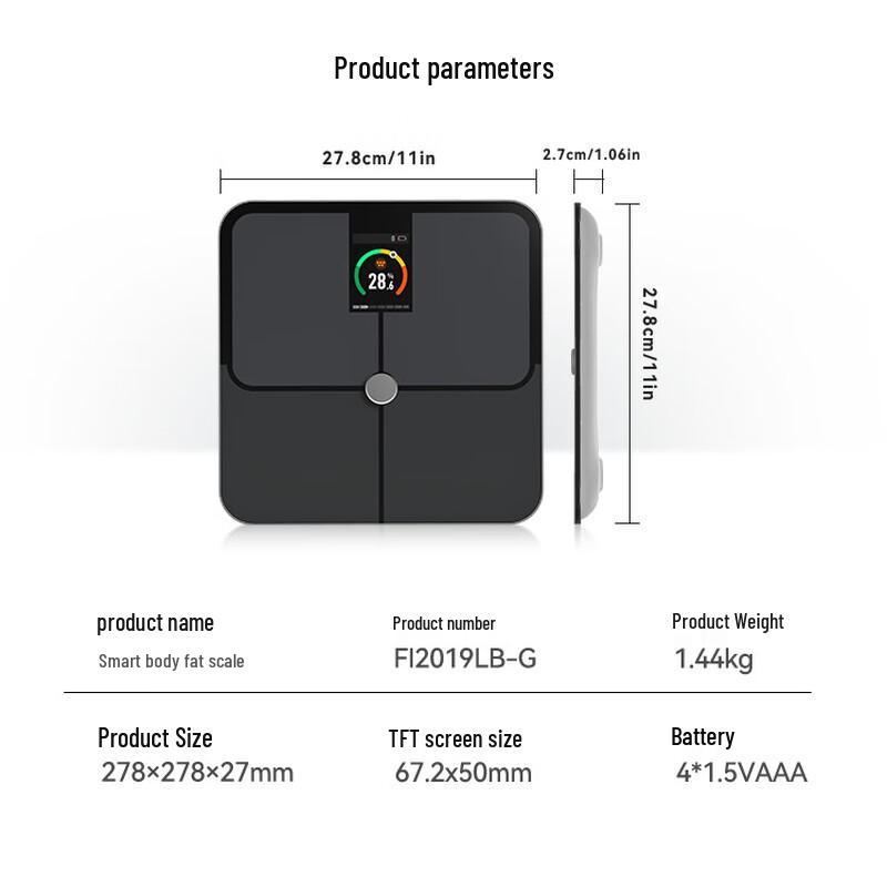 

Smart Bluetooth Body Fat Scale