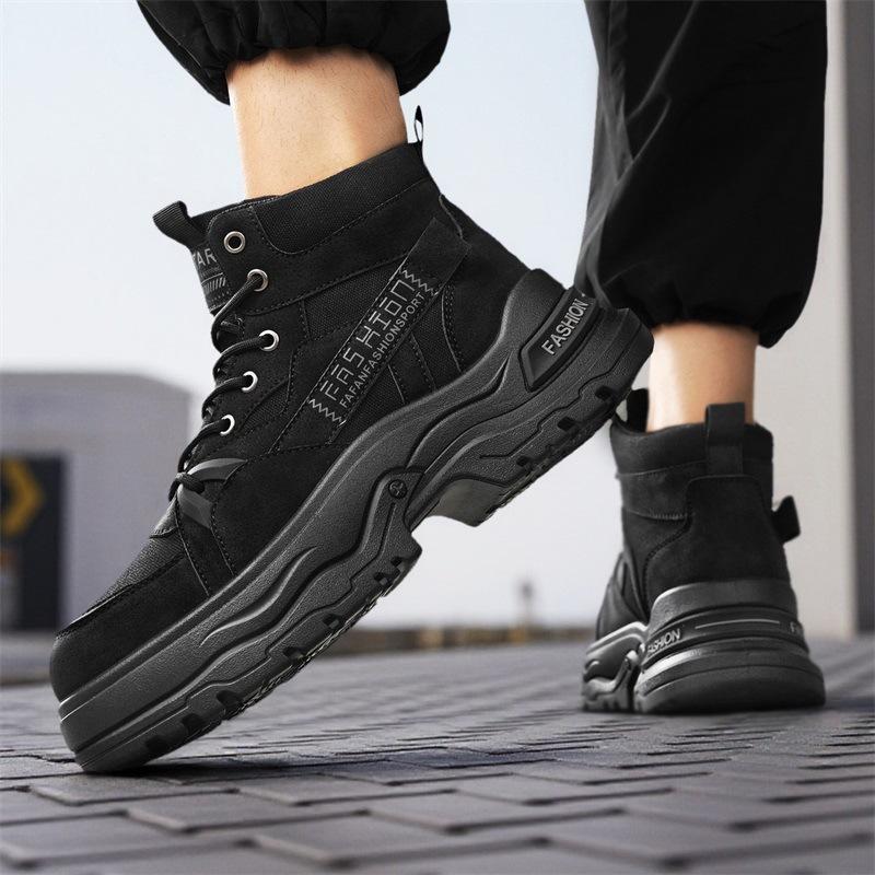 Autumn new new waterproof outdoor shoes high-top casual shoes