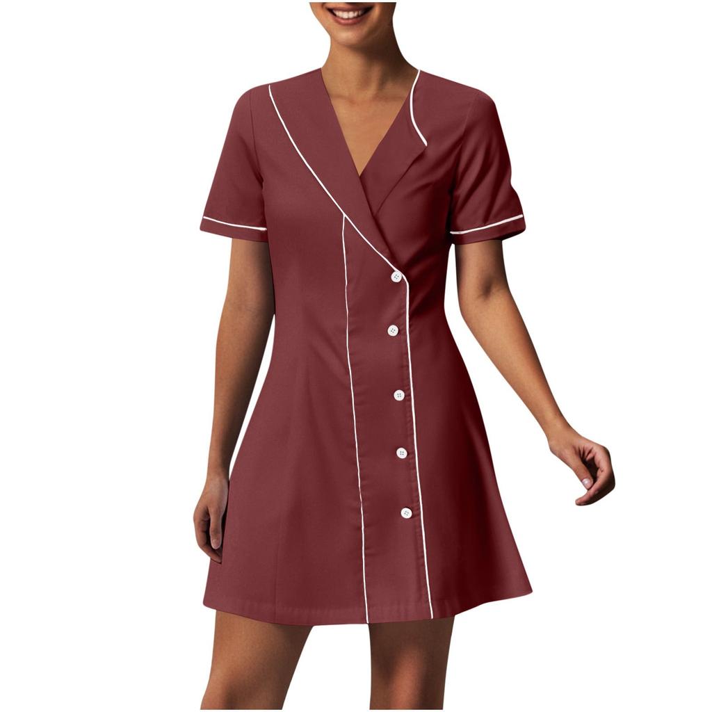 Women's Fashionable Pharmacr Uniform  Uniform Long And Short Sleeve Slim Fit Work Clothes