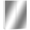 VidaXL Armoire à miroir de salle de bain Blanc 60x15x75 cm MDF