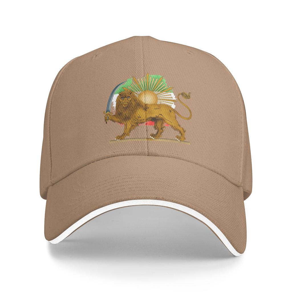 Persian Lion and Sun Casual Baseball Cap Summer  Trucker Hat SunProof Kpop Rock Snapback Cap Women Men Stylish Baseball Caps