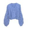 European and American Handmade Loose Knit Pullover Sweater - New Fashionable Autumn/Winter Women's Outerwear
