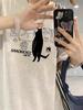Women's Retro Chic Pure Cotton Korean-Style Loose Short Sleeve T-Shirt