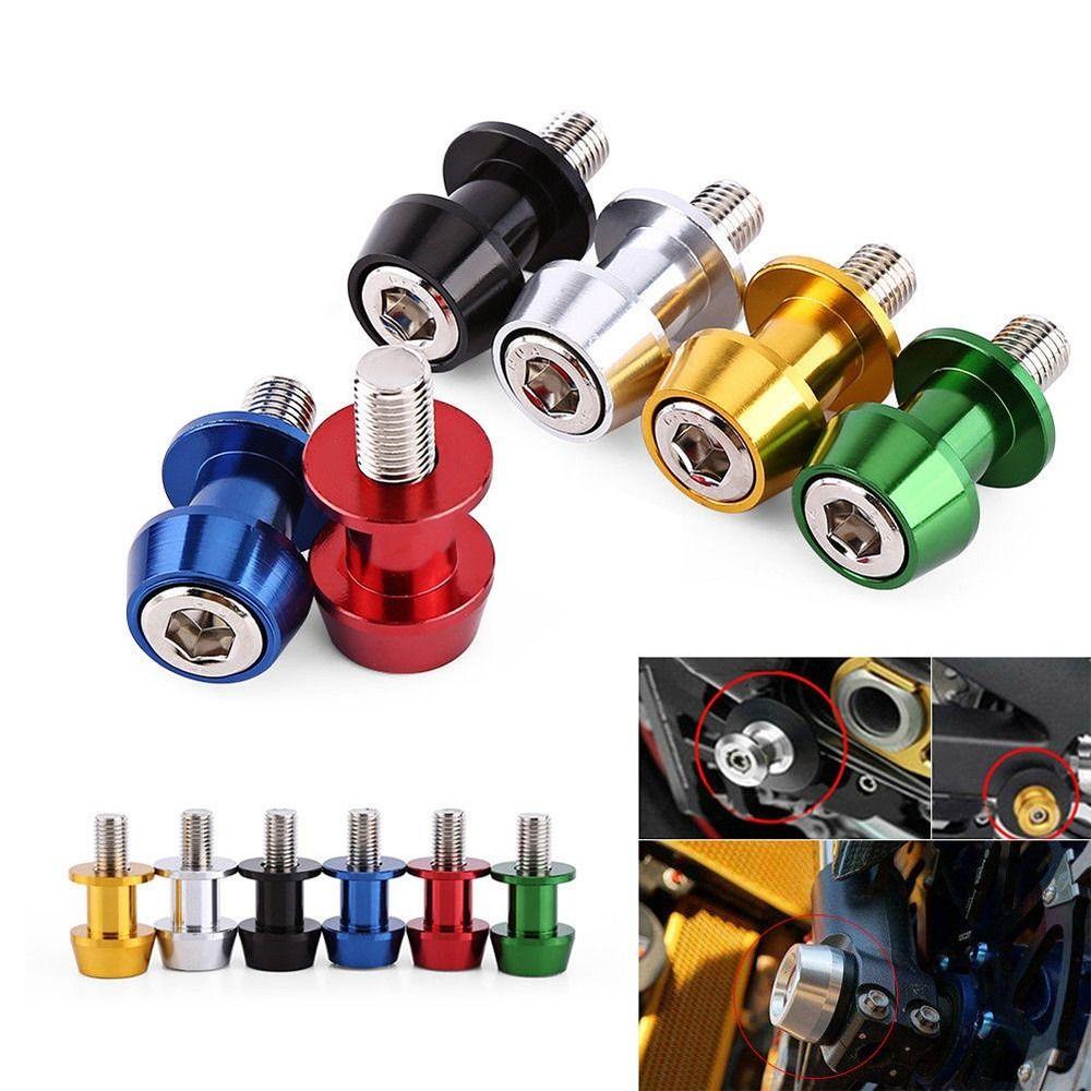 10mm Diameter Swingarm Spools Slider CNC Machined Motorcycle Stand Spools Garage Use
