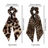 Leopard Print Bow Ribbon Large Scrunchies High Elastic Hair Ties for Women Ponytail Holder Hot Selling Daily
