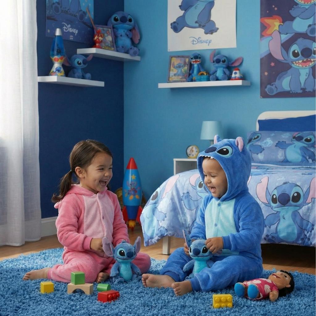 Piżama Onesie Przebranie Śpiochy Disney Stitch Niemowlę 110: 90-95 Cm