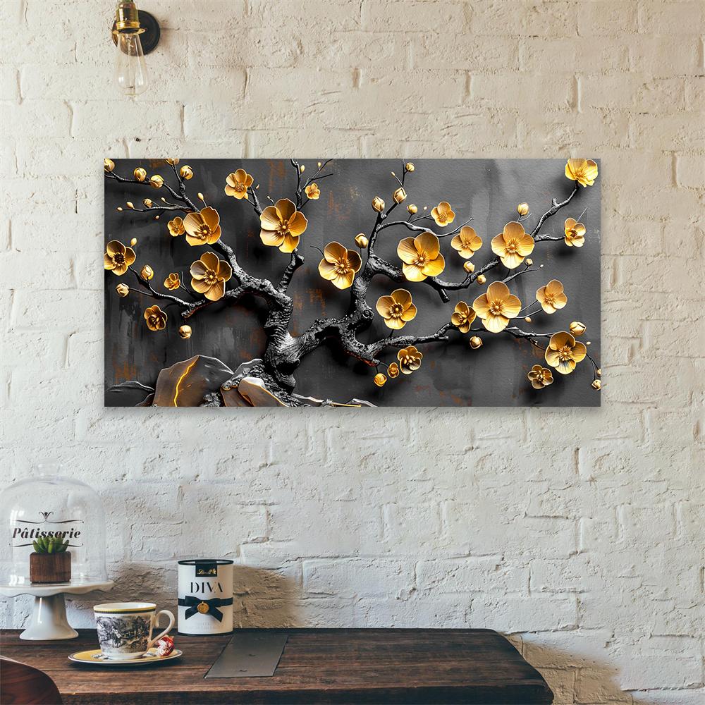 Bedroom Modern Wall Art Prints Black And White Flower Wall Art Poster Large Canvas Painting Decoration Women's Bedroom Decor