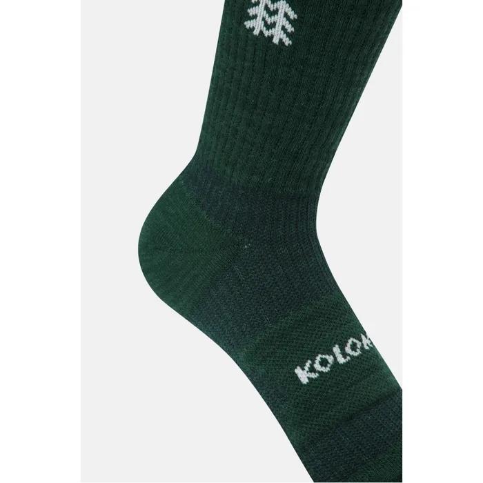 Unisex Hiking Compression Crew Socks QELAX26111DGR