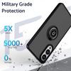 Shockproof Armor Matte Case for Samsung S26 S25 Edge S24 S23 S22 Note20 Ultra Plus A57 A37 A56 A36 A55 Magnetic Ring Stand Cover