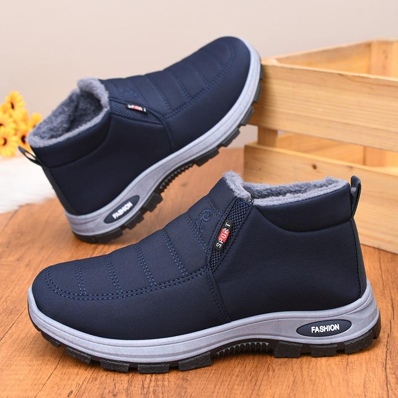Cotton shoes women's winter mother shoes warm casual elderly shoes one pedal piled thickened cotton boots