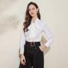 Fashion Shirt for Women Long-sleeved Autumn New Bow High Quality Satin Loose Korean Base Top