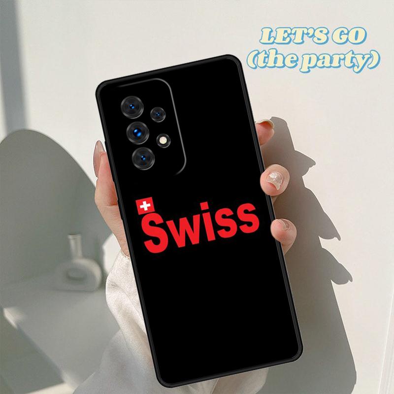 Switzerland Swiss Flag phone case For Samsung Galaxy A42 A31 A40 A51 A71 A32 A80 A91 A52 A72 A73 A20e A21S A50 A70 A11 A12 Cover