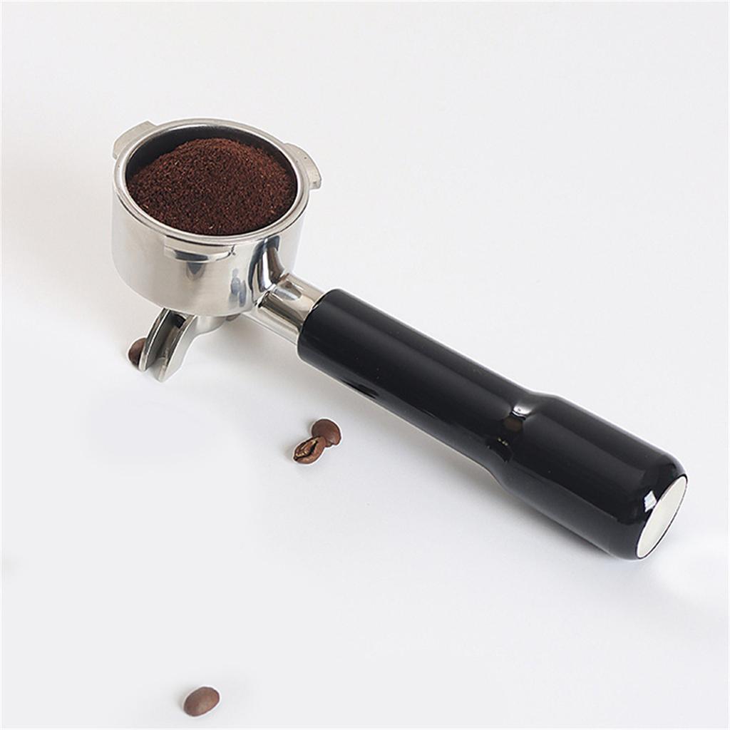 Stainless Steel Espresso Coffee Portafilter Filter Handle Coffee Machine Double Spout Bottomless Portable Coffee Filter