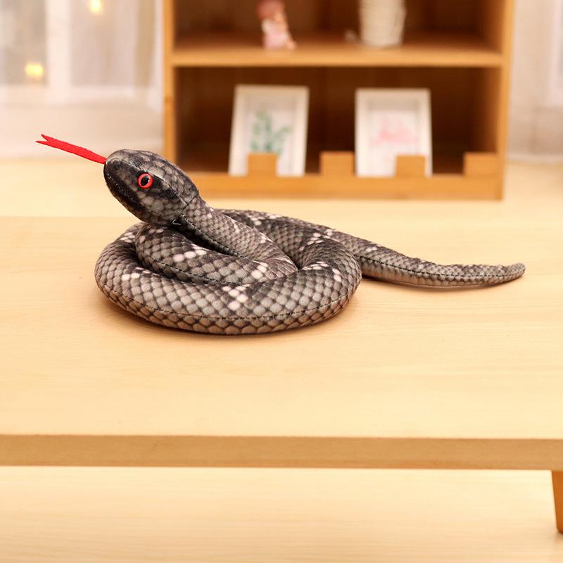 Cartoon Colorful Coiled Snake Big Snake Doll Plush Toy Simulated Snake Doll Boy Soothing Rag Doll Tricky Props 120cm(0.13kg)