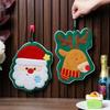 Christmas Hanging Hand Towels For Bathroom Christmas Tree Kitchen Towels With Loop Absorbent Soft Santa Gingerbread Decorative