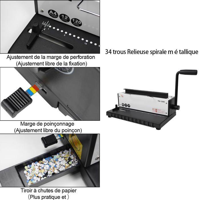 Relieuse - rayson - 10319482 - manuelle Lochung - Kapazität 10 Blatt - Bindung 120 Blatt