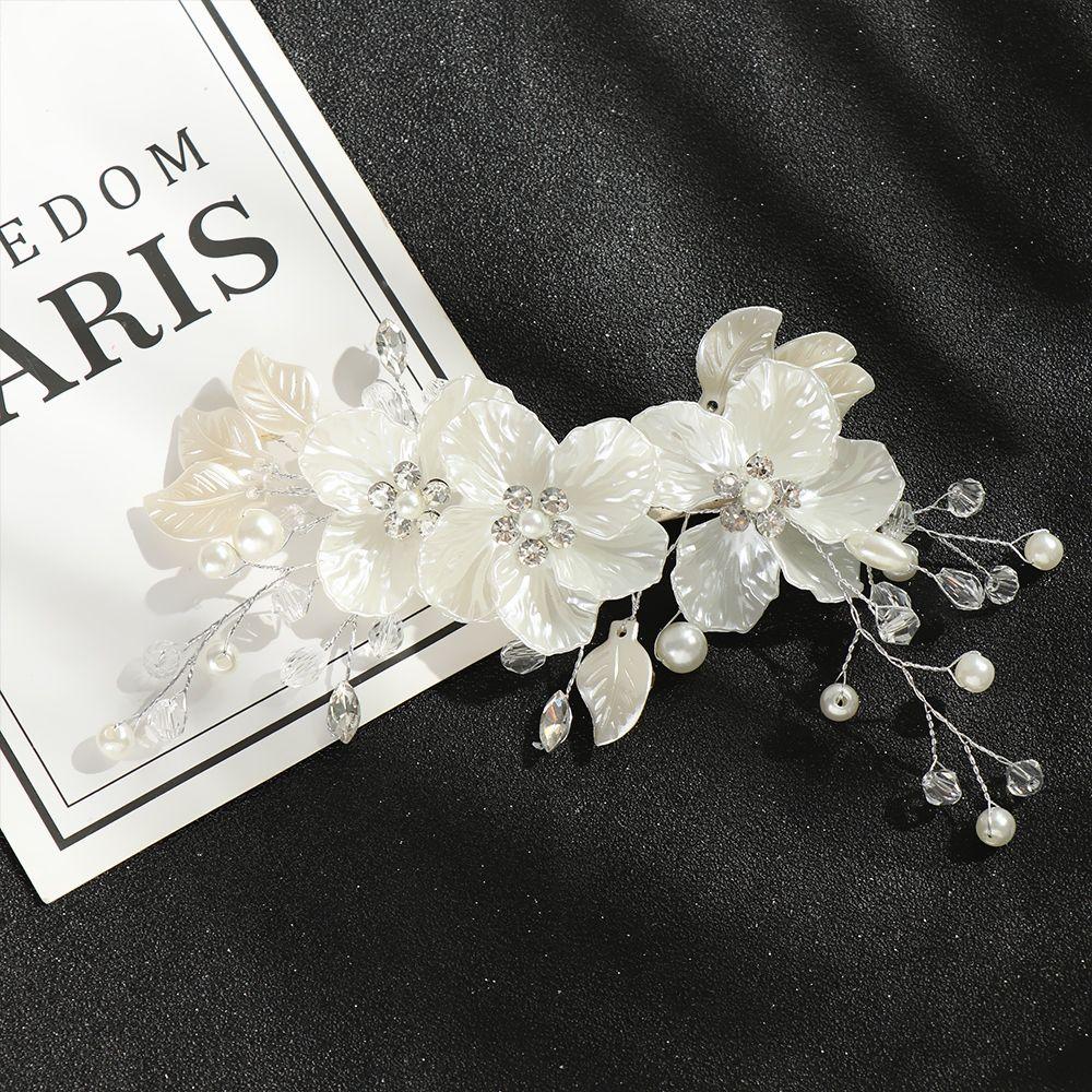 Fashion Crystal Pearl Hair Accessories Bridal Clips Hair Combs Flower Hair Pin Bridesmaid Tiara