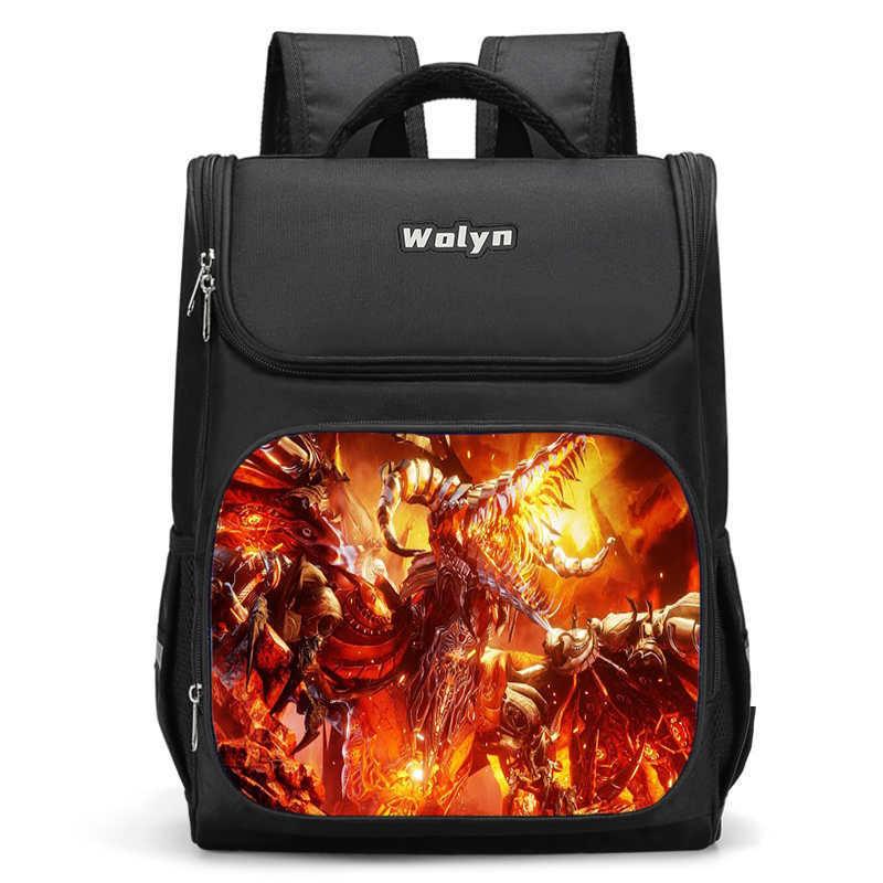 Trendy Oxford Cloth Backpack For Elementary School Students Large Capacity Design