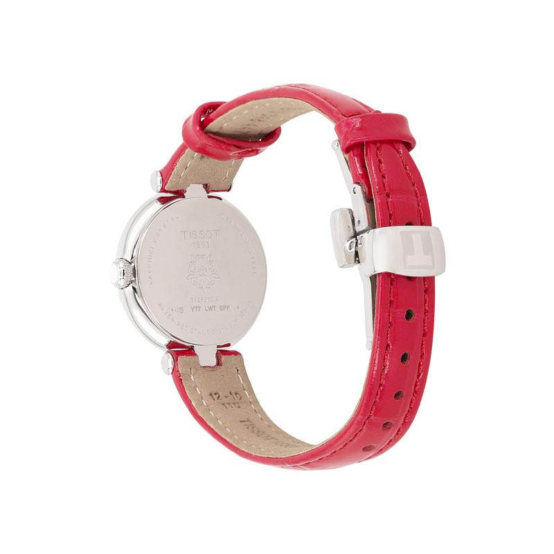 TISSOT Little Beauty Collection Quartz Movement 50 meter Water Resistance Women's Watch White Dial T126.010.66.113.00