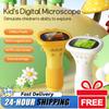 Kids Handheld Digital Microscope 2.0-inch HD IPS Color Screen Supports Photo & Video Recording Portable Educational Microscope