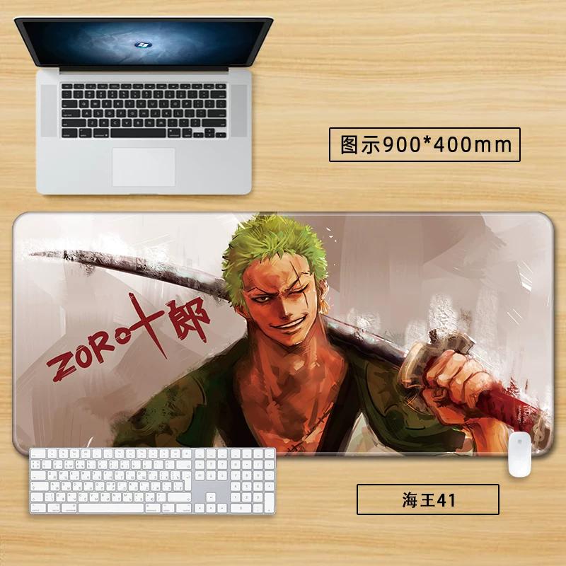 Anime Merchandise ONE PIECE Office Mouse Pad Oversized Boys Nautical King Animation Game Roronoa Zoro Computer Keyboard Cute Large Desktop Table Mat