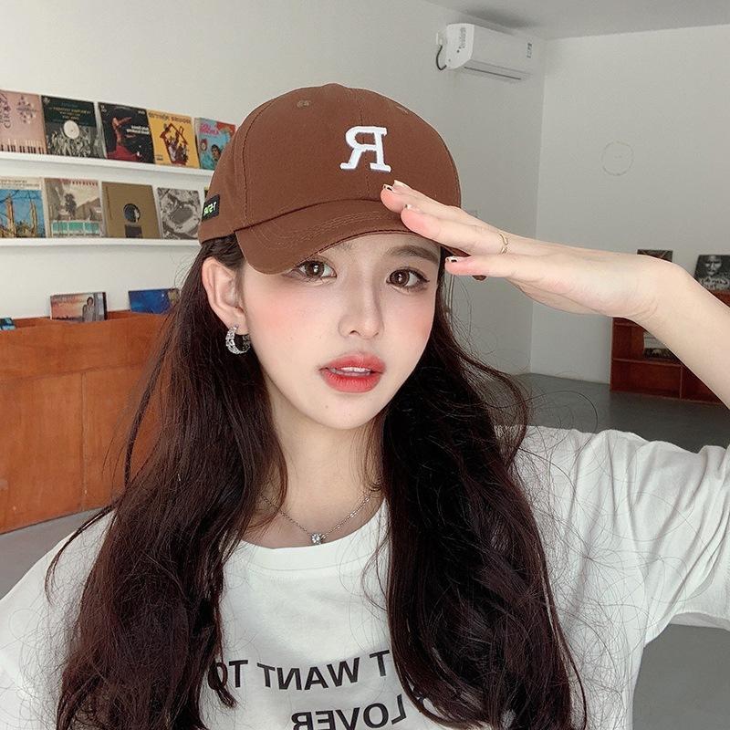 

Big head circumference R standard khaki baseball cap women s summer sunscreen sunshade face small versatile soft top hat cap Adjustable