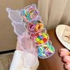 Multi-grid Transparent Plastic Storage Box Four-piece Storage Box  Hair Accessories Storage
