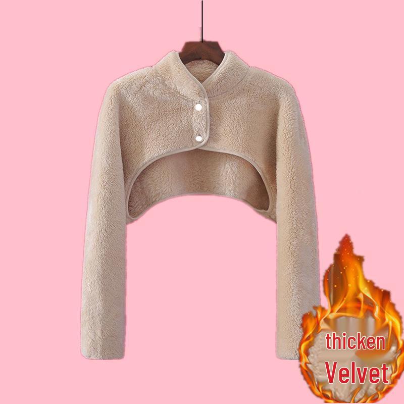 Scaldaspalle e protezione per collo in caldo flanella e pile di corallo da donna per autunno e inverno