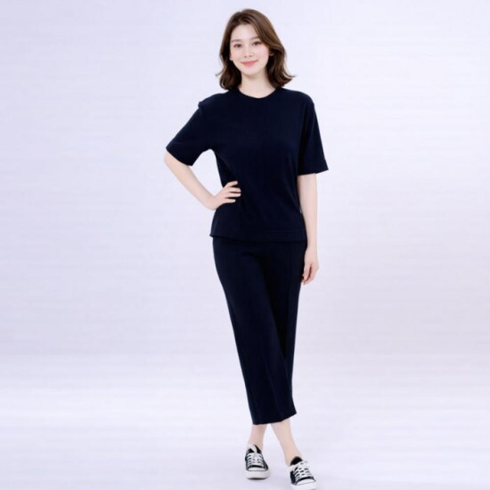 Elua Loose FiT T shirT + Wide panTs seT + T shirT + Sheer Cardigan