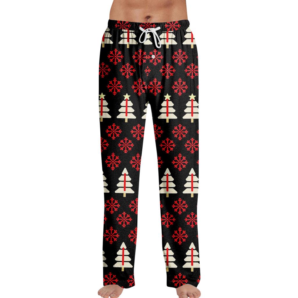 Anime Pajama Pants Sleepwear Casual Drawstring Elastic Waist Pants Comfy Straight Yoga Loose Trousers
