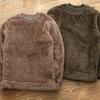 Herrhöst/Vinterfleecefodrad sweatshirt: Tjock, Rymlig Enkel Rundhalsad Varm Topp