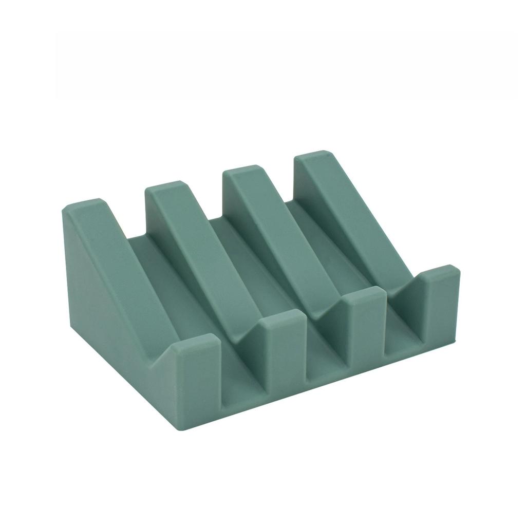 1-Pcs Creative Washing Table Soap Tray Free Punch Drain Rack Silicone Drain Soap Box Kitchen Bathroom Anti-slip Sink Tray New