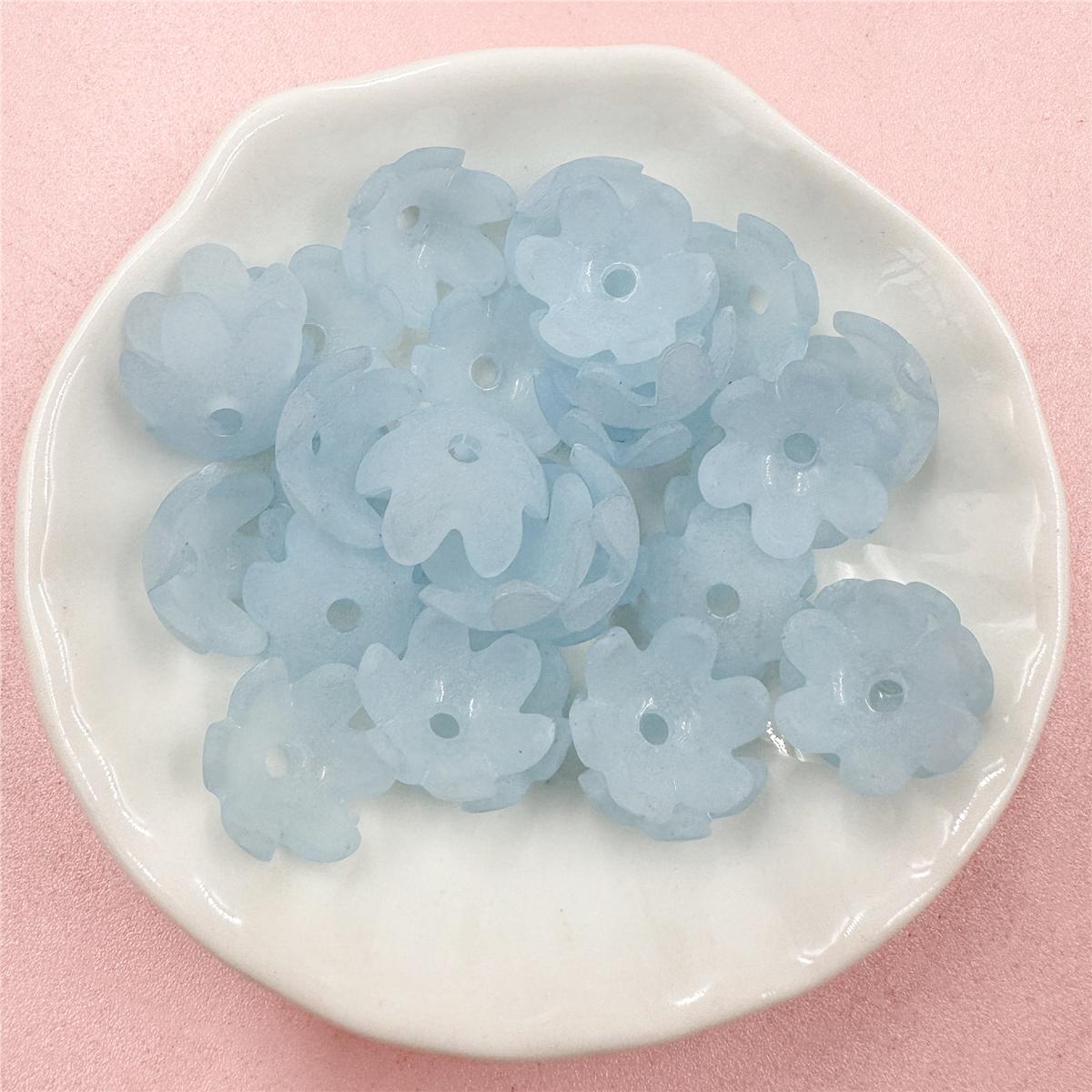 

Товары для вечеринок, брелок с бусинами для браслета, ожерелья, матовый цветок, модные акриловые серьги, аксессуары для украшений своими руками, 30 шт., 14 мм about 14mm 30pcs синий