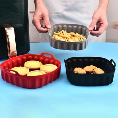 Kare Fritöz Fırın Tavası Yüksek Sıcaklığa Dayanıklı Dayanıklı Izgara Silikon Mat