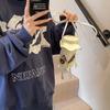 Cute mini bag 2025 new Japanese cartoon girl personality funny rivet shoulder crossbody cylinder bag