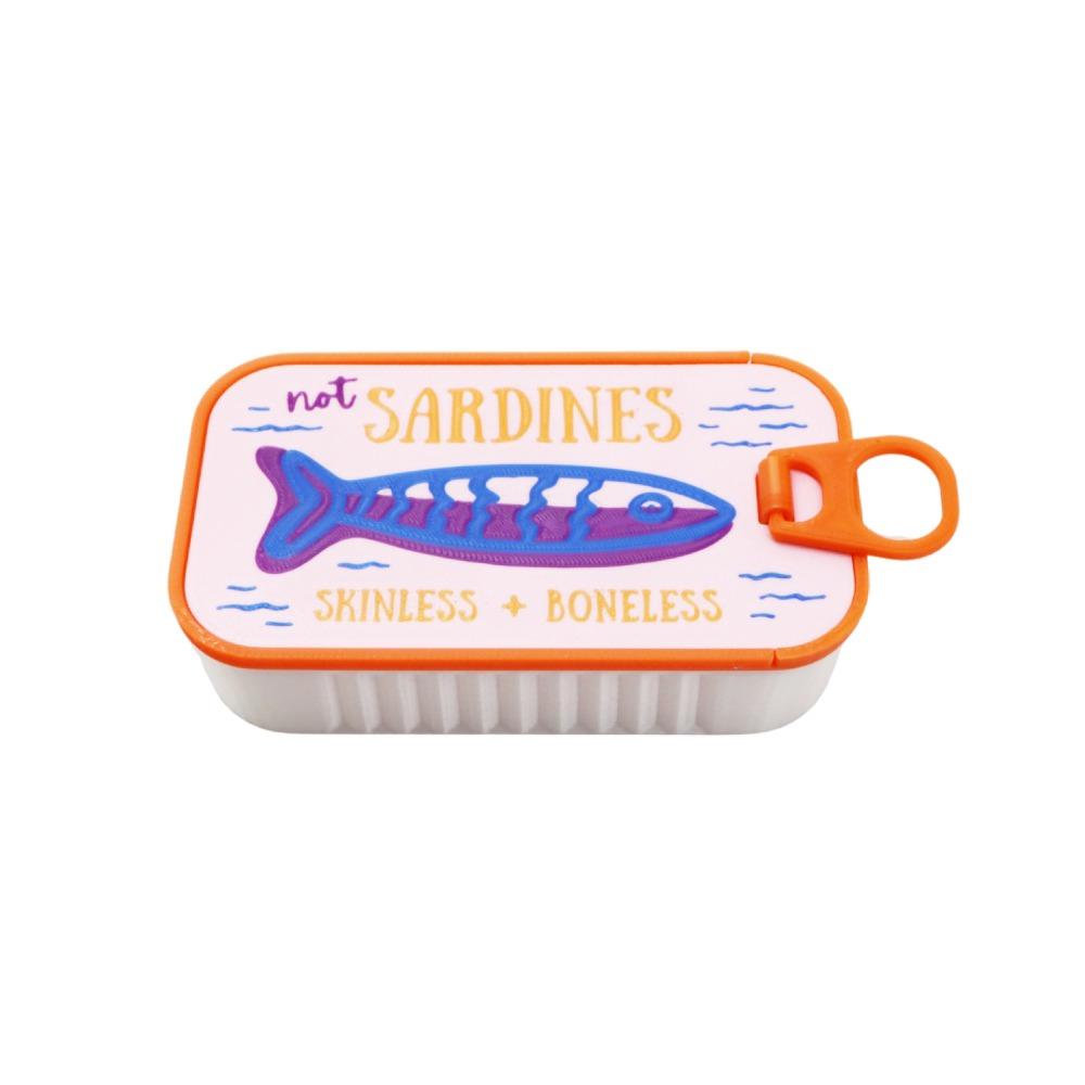 1Pc/set 3D Printed Necklace and Earring Storage Box Multi Functional Fish Bone Jewelry Box  Gift Box