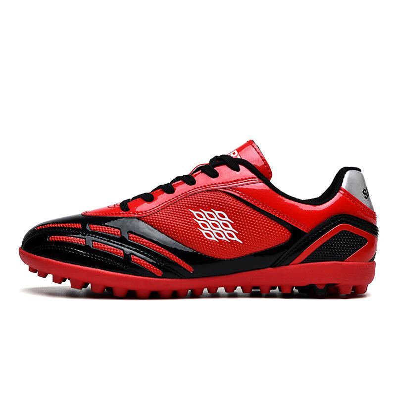 Children's leather feet women's nail shoes new youth football shoes male students broken training artificial turf price