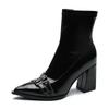 Módní vysoké podpatky Kotníkové dámské boty Špičaté Sexy boty pro ženy 2025 Nové Klasické denní boty Dámské boty Botas