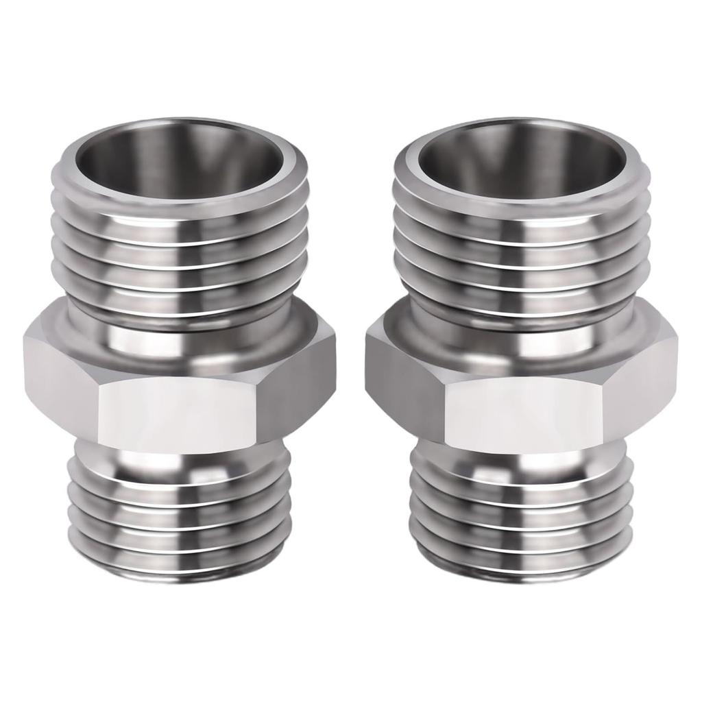 2 stk M14 til M16 Slangekobling Egnet for AGT Liten Gravemaskin Hydraulikkslange Gjengekobling