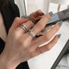 S925 Sterling Silver Roman Numeral Open Ring for Women - Trendy, Retro, and Stylish