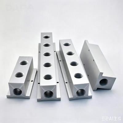 T-Type Air Distributor Multi-Line Manifold Air Distribution Block Gas Distributor Multi-Position Pneumatic Busbar for Industrial