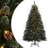 VidaXL Artificial Christmas Tree 150 LED 150 Cm, Christmas Tree, Realistic Christmas Tree, Christmas Ornament, Fake Christmas Tree, 3315754