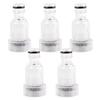 5Pcs Faucet Adapter Transparent Plastic Practical Tap Inlet Hose Universal Adapter