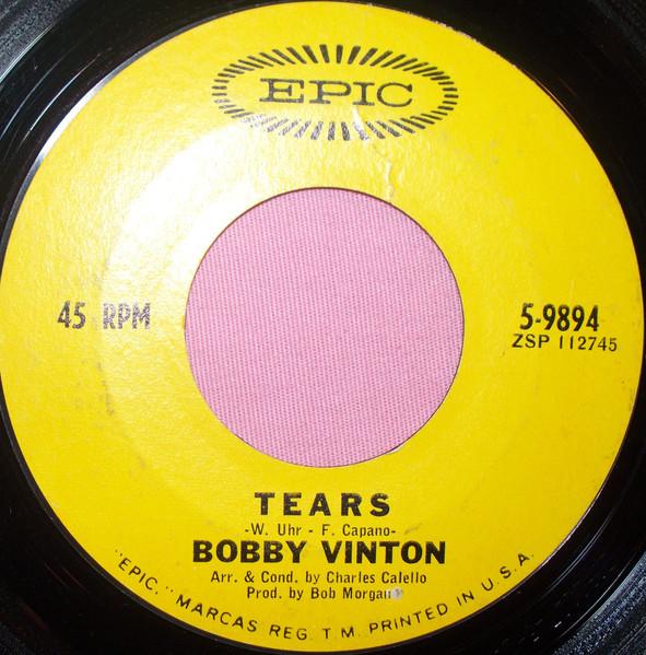 

7inch Record BOBBY VINTON - Tears / Go Away Pain 59894 Epic 1966 US Rock Used